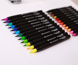 30 Watercolor Real Brush Pens