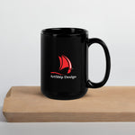 ArtShip Design Black Glossy Mug